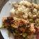 El cooksnap de rosy aguilar cuando hizo Salmón con tomate deshidratado y brócoli.