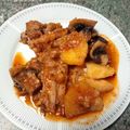 El cooksnap de La Jícara cuando hizo Guiso de costillas con almendras.