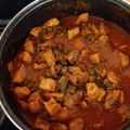 El cooksnap de Esther Soto cuando hizo Carne de puerco con nopales en salsa guajillo.