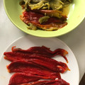 El cooksnap de @tesa.cuina cuando hizo Morrones quemados en la hornalla.