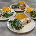 Cooksnap dari gabby untuk resep Salmon spinach cheese sauce