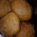 El cooksnap de mariana cuando hizo Pan para hamburguesa 100% integral y blanco.