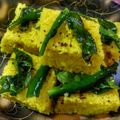 Rimpa Bose Deb's cooksnap of when they made Dhokla.