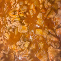El cooksnap de Leon Joestar cuando hizo Chuleta de cerdo guisada, arroz blanco, ensalada de lechuga y tomate.