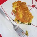 El cooksnap de Lulu Lopez cuando hizo Omelette con espinacas y queso panela.