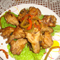El cooksnap de Pedro Valles cuando hizo Alitas de pollo "teriyaki" en olla de presión.
