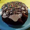 El cooksnap de Agus Meres cuando hizo Torta Brownie con Crema con molde de 24 cm.