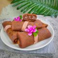 Cooksnap dari Liha Ummu Maryam untuk resep Dadar Gulung Coklat Vla Coklat