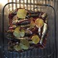 El cooksnap de Sepalgran cuando hizo Sardinas asadas en el horno, con cebolla roja y Kumato.