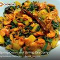 Kumkum Chatterjee's cooksnap of when they made Dry Prawns Fry with Spring Onions.