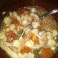 monafea23's cooksnap of when they made slow cooker chicken and poblano posole.