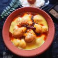 Ritu Singh's cooksnap of when they made Punjabi kadhi pakoda.