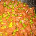 namarta chopra's cooksnap of when they made Gajar Matar ki Sabzi.