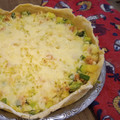 El cooksnap de Macarena cuando hizo Tarta de puerro, zapallitos y zanahoria.