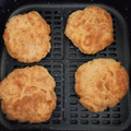 El cooksnap de Merce Soler cuando hizo Hamburguesas de merluza con pimientos asados en freidora de aire Cosori 5, 5 L.