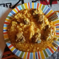 El cooksnap de elisabet cuando hizo Arroz con salchichas con thermomix.