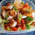 El cooksnap de Yaiza Caballero cuando hizo Ensalada de pasta con vinagreta y pollo.