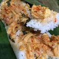Cooksnap dari ayinn untuk resep Nasi Bakar Ayam Suwir Kemangi Bumbu Bali