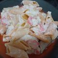 El cooksnap de Anna Bella alias Moni Argento cuando hizo Fideos con crema y kanikama.