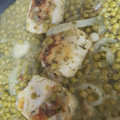 El cooksnap de Maria cuando hizo Merluza en salsa verde.