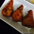 Areeba Muhammed's cooksnap of when they made Bread chicken cone samosa.