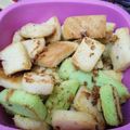 Cooksnap dilla fardilla semasa beliau membuat Sugar rusk made from leftover bread crust without oven.