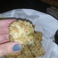 El cooksnap de aberrondo cuando hizo Bro-coli-flor III(buñuelos de brócoli y coliflor).