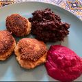 Piszter-Berghold Cili Cooksnap-ja, amikor elkészítette a(z) Cukkinifasírt céklapürével receptet.