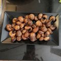 El cooksnap de anabel cuando hizo Caracoles fritos al ron.