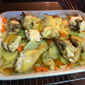 El cooksnap de Carmen cuando hizo Pollo troceado al horno.