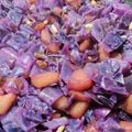 El cooksnap de Rafael García cuando hizo Lombarda con manzana, pasas y piñones.