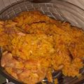 El cooksnap de González yamila cuando hizo Arroz con pollo y azafrán.