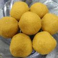 Ankita Kapil Varshney's cooksnap of when they made Besan Ladoo.