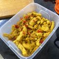 El cooksnap de Alicia Lagarto cuando hizo Pollo al curry.