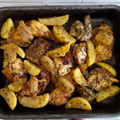 El cooksnap de Toni Martín cuando hizo Pollo especiado con patatas al horno.