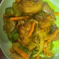 Cooksnap Abdul Jabrullah semasa beliau membuat Ayam goreng kunyit.