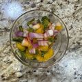 El cooksnap de Andreina Lozada cuando hizo Ensalada de mangos y fresas.