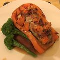 Jenny Atkinson's cooksnap of when they made Maple Sausage Stuffed Acorn Squash.