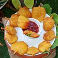 Bina Mithani's cooksnap of when they made અજમાના પાન ના પકોડા (Ajma Pan Pakoda Recipe In Gujarati).
