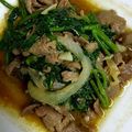 陳秀蓮 的 沙茶羊肉炒空心菜（可作燴飯、麵） cooksnap
