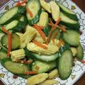 庭秀 的 玉米筍炒小黃瓜 cooksnap
