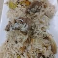 Nazia Qureshi's cooksnap of when they made White beef pulao.