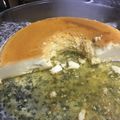 El cooksnap de Delfina Tabó cuando hizo Flan Casero.