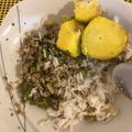 El cooksnap de Jean Pierre Trigoso cuando hizo Saltado de vainitas con carne molida.
