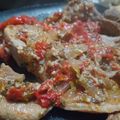 El cooksnap de Makyss cuando hizo Bife de cerdo a la criolla.