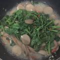 Cooksnap dari Baney untuk resep Tumis kangkung, udang, sosis simple sederhana