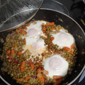El cooksnap de Haiz cuando hizo Sartencita de guisantes con huevo al pimentón.