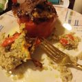 Cooksnap Margaret Nowak z czasów, kiedy przygotował Zapiekana papryka faszerowana ryżem i mięsem.