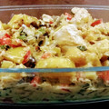 El cooksnap de Marieta Ise Fabris cuando hizo Pollo al verdeo con hongos y papas al horno.