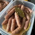 El cooksnap de Ana Pernas cuando hizo Salchichas al vino blanco en Olla GM.